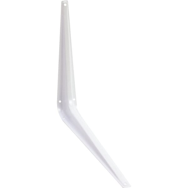 National Hardware 211BC Series Shelf Bracket, 100 lb, 12 in L, Steel, White N218-958 - main