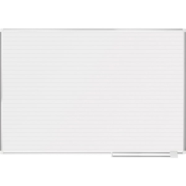 Mastervision Planning Board, Steel, 36 in, 48 in, Aluminum Frame, White, Gloss MA2794830 - main