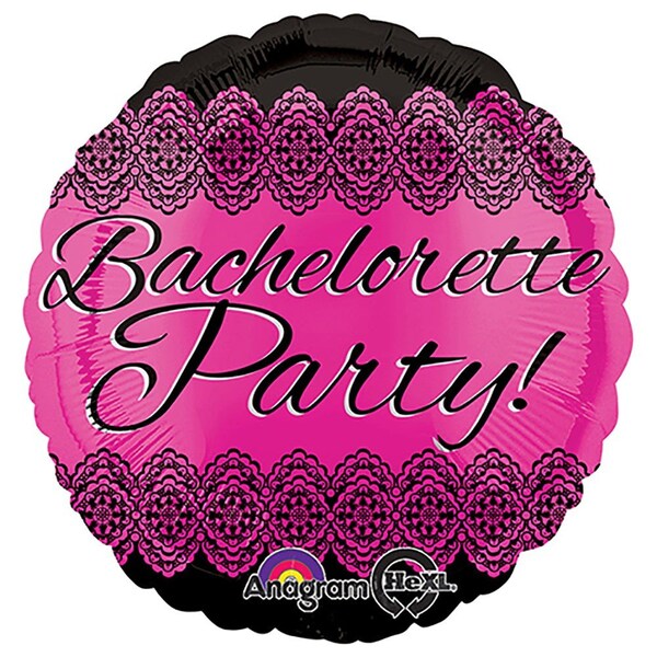 Loonballoon Bachelorette Balloons, 18in. Girls Night Out 2 pcs lace LB-17-Girls - main
