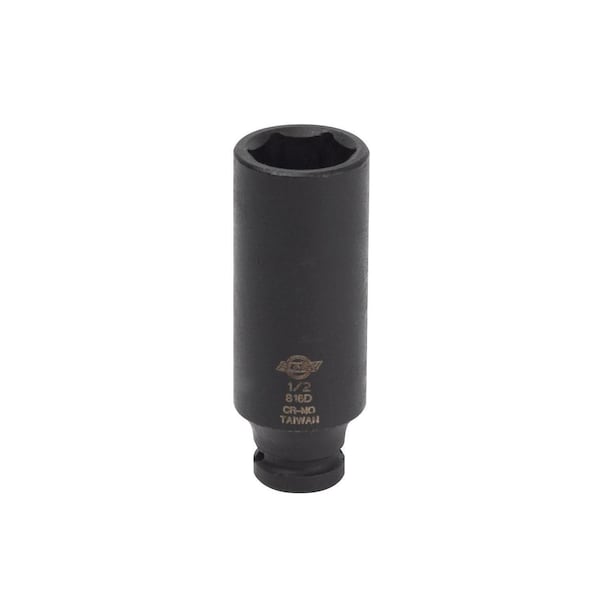 Sunex 1/4 in Drive 1/2 in Deep Impact Socket 816D - main