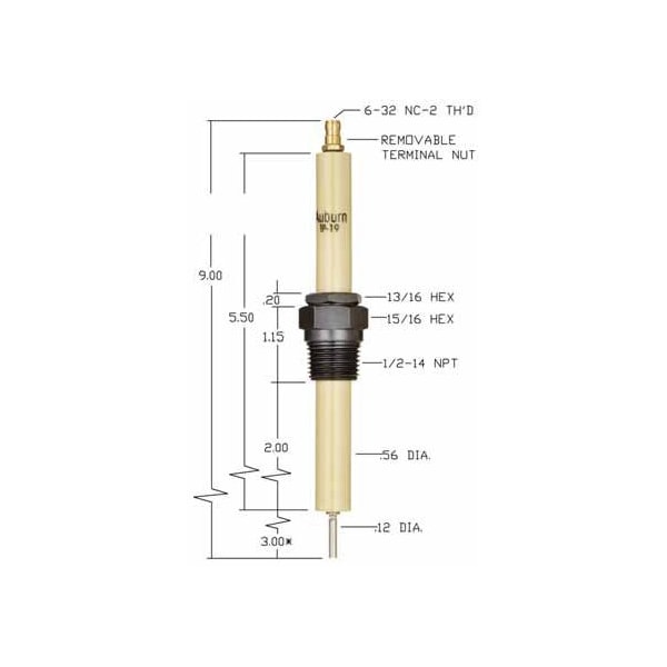 Honeywell Maxon Ip-19 Auburn Spark Plug - Uncut 25663 - main