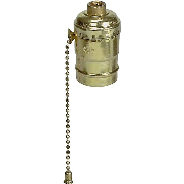 Eaton Wiring Devices Eaton Cooper Wiring Lamp Holder, 250 VAC, 660 W, Aluminum Contact, Brass 980ABD-BOX - main