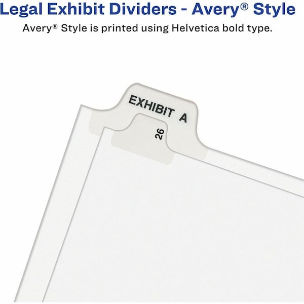 Avery Index, Legal, Sdtab, 25-50 25PK AVE01331 - main