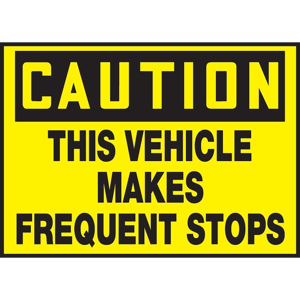 Accuform OSHA CAUTION SAFETY LABEL THIS LVHR617RFE - main