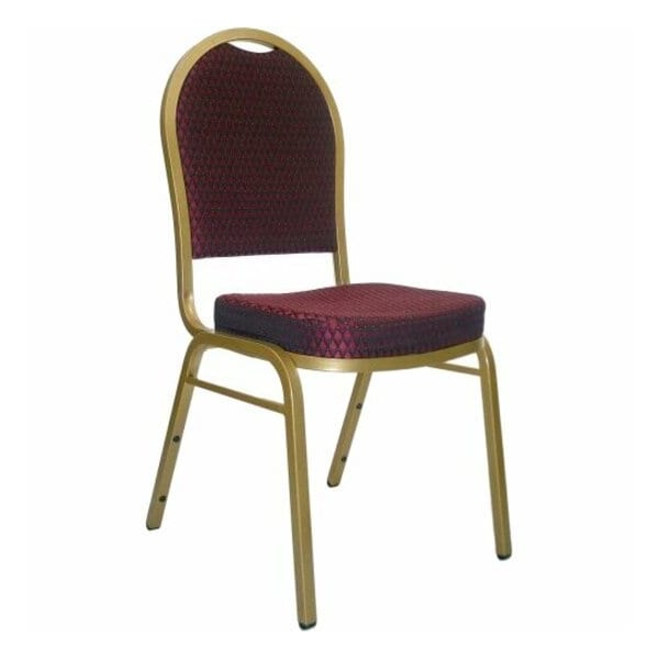 Flash Furniture Hercules Banquet Chair, 17-1/4 in W 20-1/4" L 37-1/2" H, Fixed, Fabric Seat FD-C03-ALLGOLD-EFE1679-GG - main