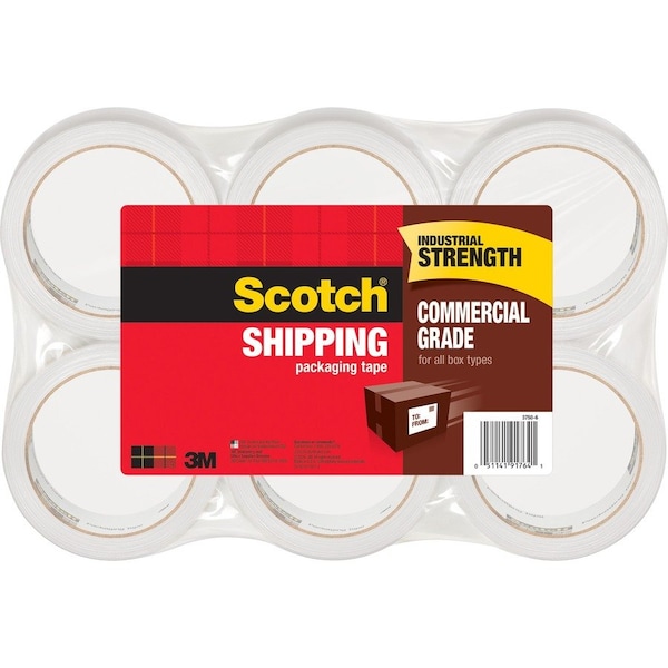 Scotch Performance Packaging Tape, PK6 3750-6 - main
