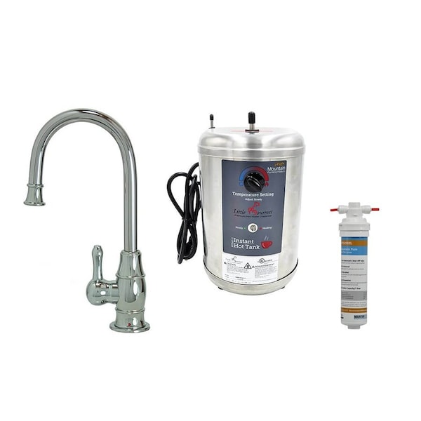 Mountain Plumbing Hot Water Faucet and Little Gourmet Tank in Matte Black MT1850DIY-NL/MB - main