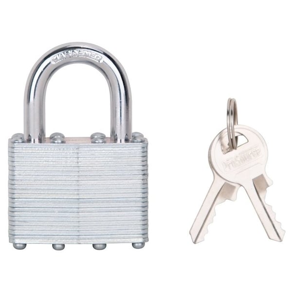 Prosource Padlock, Standard Shackle, 9/32 in Dia Shackle, 1-1/4 in H Shackle, Steel Shackle, Steel Body HD00014-3L - main