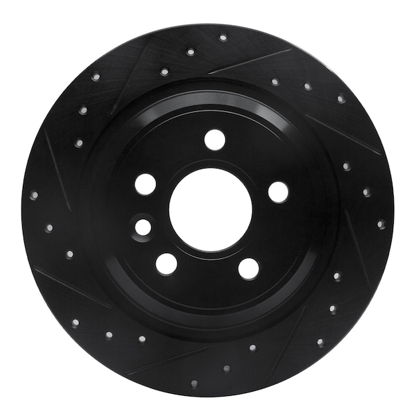 Dynamic Friction Co DFC Brake Rotor - Drilled and Slotted - Black 633-27035L - main