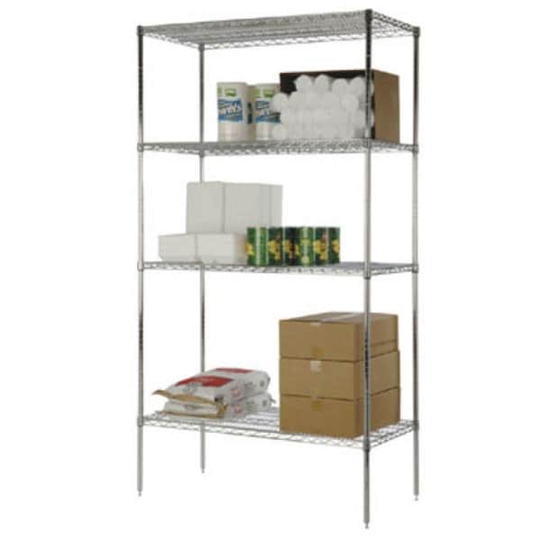 Focus Foodservice FocusFoodService 21 in. W x 42 in. L Wire Shelf - Chrome FF2142C - main