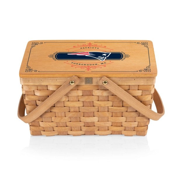 Picnic Time Family Of Brands NFL New England Patriots - Poppy Personal Picnic Basket 124-00-299-196-2 - main