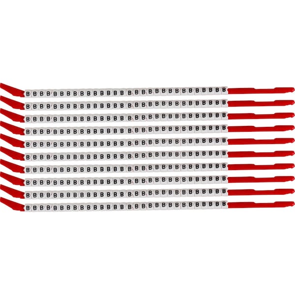 Brady ClipSleeve Wire Markers Size 10 Nylon 16 AWG - 14 AWG, B Pack of 300 Each, 300PK SCN10-B - main