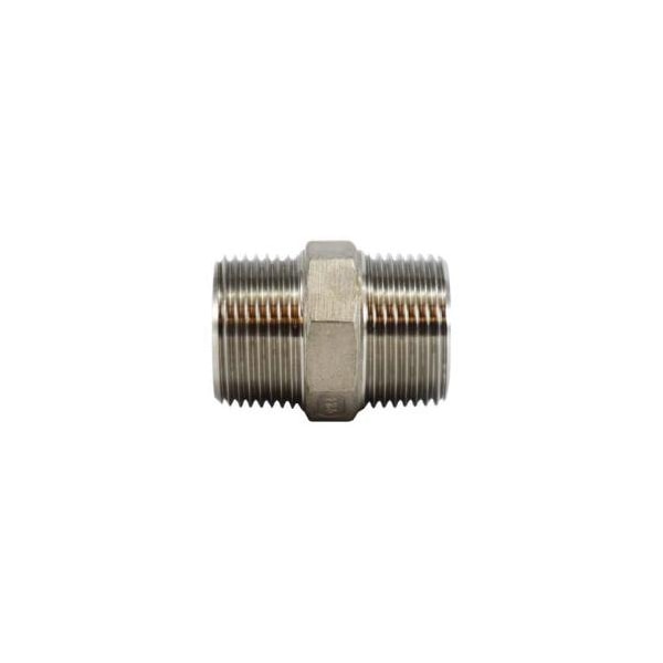 Midland Industries NIPPLE HEX 1IN MPT 1IN MPT 316 SST 63725 - main