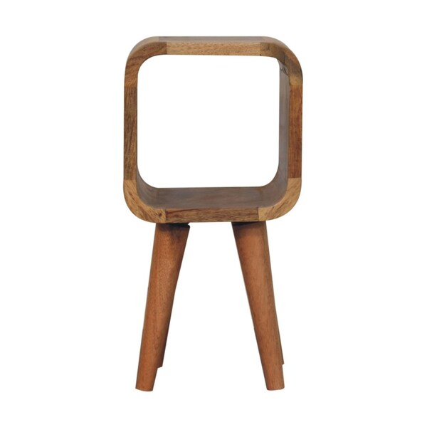 Homeroots 16" Brown Solid Wood Square Nightstand 651554 - main