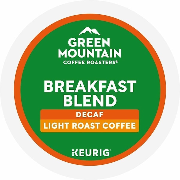 Green Mountain Coffee Roasters K-Cup Breakfast Blend Decaf Coffee - Compatible with Keurig Brewer - Light/Mild - K-Cup, 24PK 5000378812 - main
