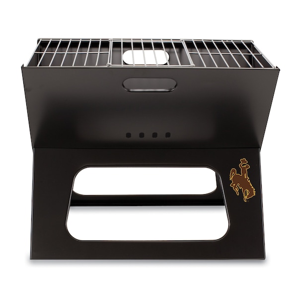 Picnic Time Family Of Brands NCAA Wyoming Cowboys X-Grill Portable Grill - Camping Grill 775-00-175-694-0 - main