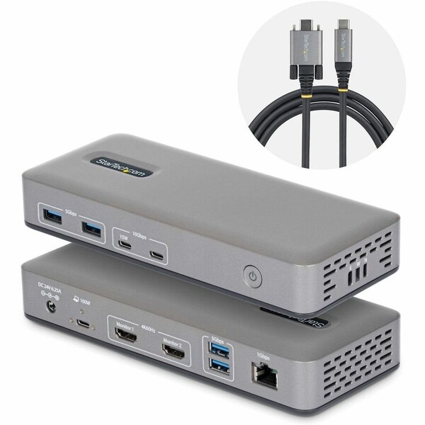 Startech.Com USB C Dock 2x HDMI 100W PD 196N-USBC-DOCK - main