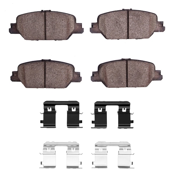 Dynamic Friction Co DFC HybriDynamic Brake Pads Hrdwr Kit 4000-2037-01 - main