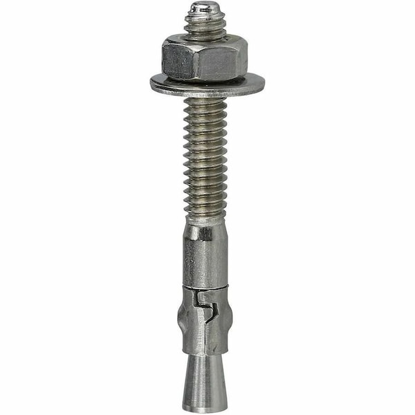 Dottie Wedge Anchor, 3/8" Dia., 3-3/4" L, 18-8 Stainless Steel 50 PK WS38334 - main