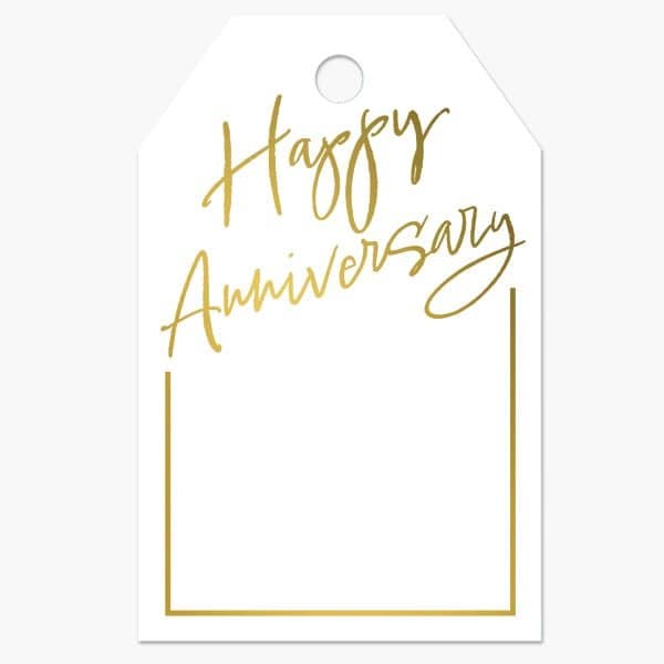 Nashville Wraps Anniversary Gloss Gift Tag, 2.25x3.5, 50PK PTANN - main