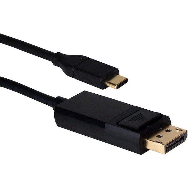Qvs 6ft USB-C / Thunderbolt 3 to DisplayPort UltraHD 4K/60Hz Video Converter Cable USBCDP-06 - main