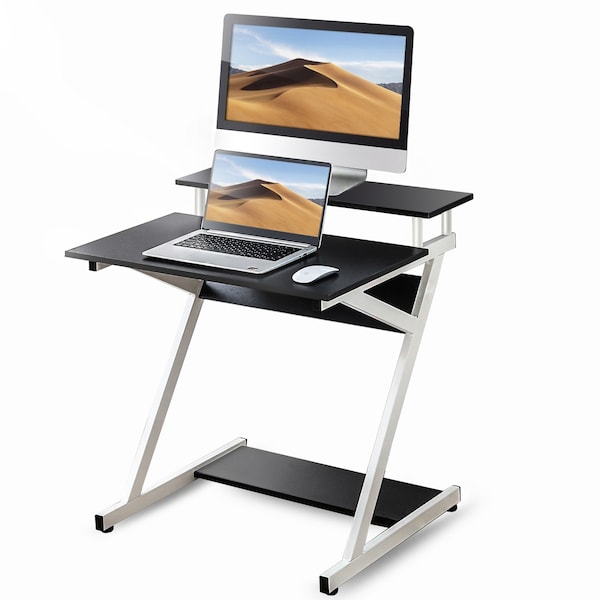 Homeroots White Modern Wooden Writing Desk 473244 - main