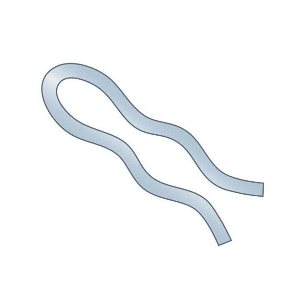 Huyett Hair Pin, Zinc Plated Spring Steel, 0.028 in Wire Dia x 0.500 in Length BPXZ-409 - main
