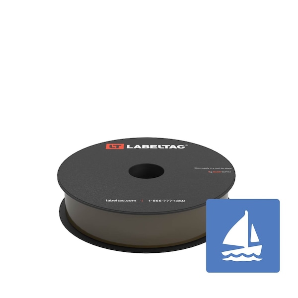 Labeltac Marine Supply 1in x 150ft LT4/Pro X, Brown LT110MN - main