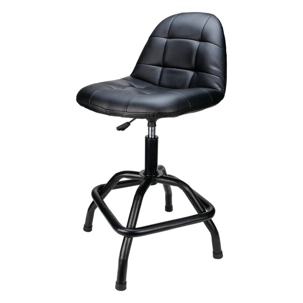 Performance Tool High Back Shop Stool, Pneumatic Height Adjust, Swivel Seat, 330lb Capacity W85031 - main