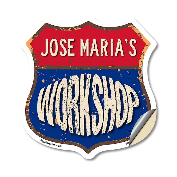 Signmission Jose Maria's Workshop, 18 Inch X 18 Inch, Vinyl Decal SHI-D-18-489-JOSE MARIA - main