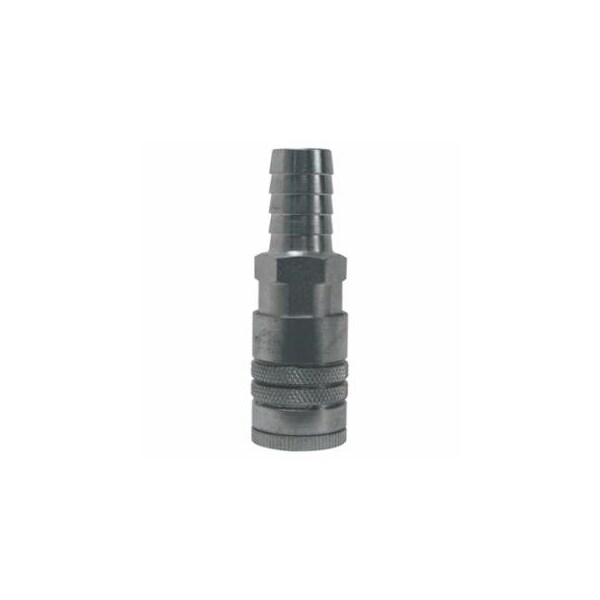 Dixon Valve Air Chief Industrial Semi-Auto Coupler Standard Hose Barb, 3/8 in ID, 3/8 in Body Size, Steel 238-DC2644 - main