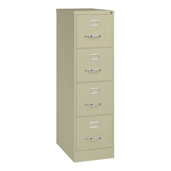 Hirsh 15" W 4 Drawer Vertical File Cabinet, Putty, Letter 17545 - main