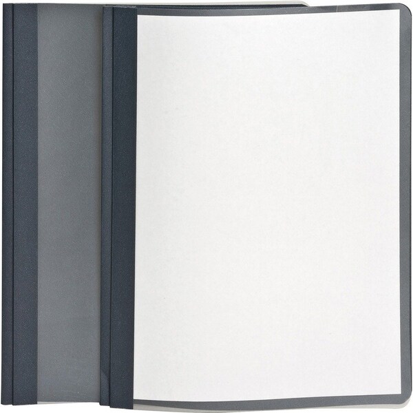 Tops Business Forms Oxford, Clear Front Report Cover, 3 Fasteners, Letter, 1/2in Capacity, Dark Blue, 25PK 55838 - main