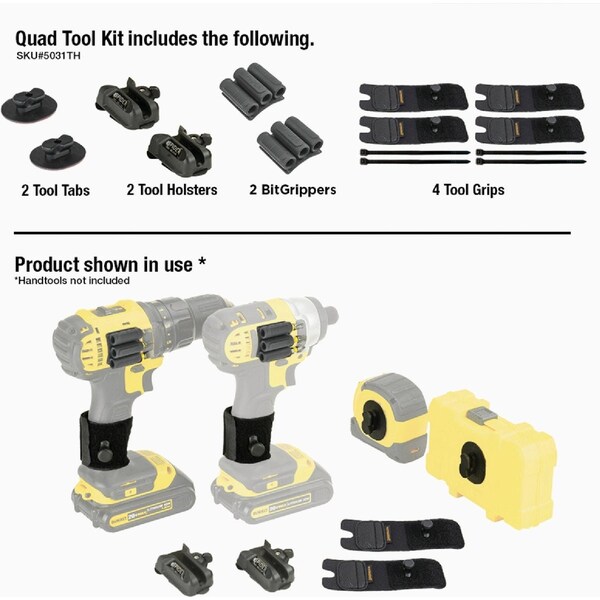 Spider Tool Holster Quad Tool Kit, 10-Piece 5031TH - main