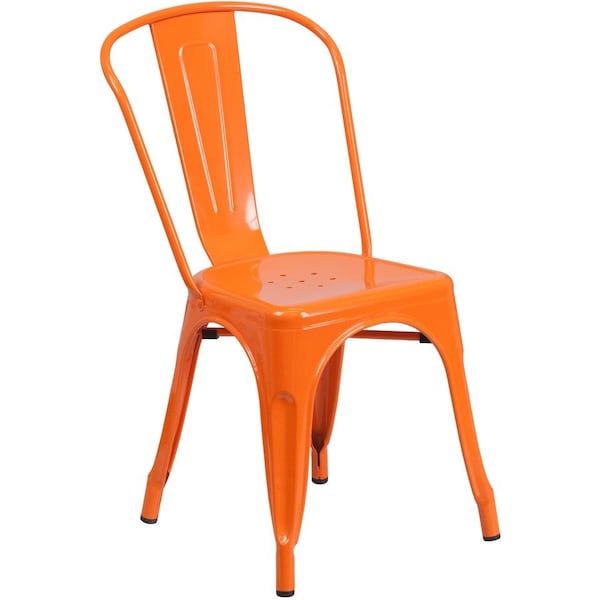 Flash Furniture Contemporary Chair, 18 in W 20" L 33" H CH-31230-OR-GG - main