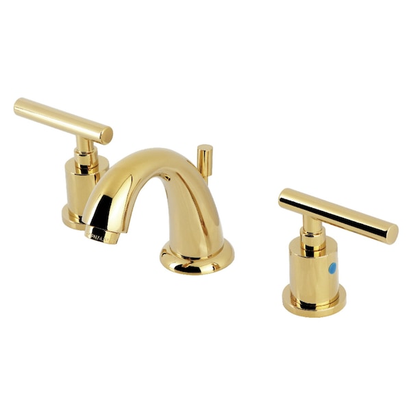 Kingston Brass Widespread Bathroom Faucet with Pop-Up Drain, Polished Brass KB8912CML - main