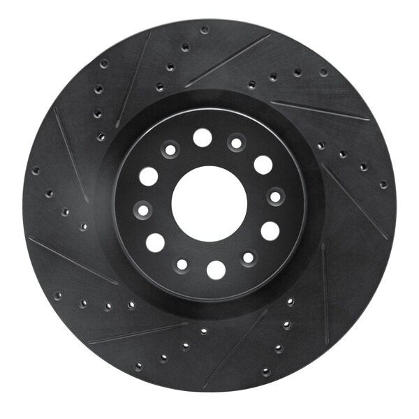 Dynamic Friction Co DFC Brake Rotor - Drilled and Slotted - Black 633-46047L - main