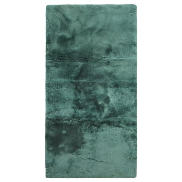Homeroots 2" X 5" Green Natural Off White Medical Grade Double Sheepskin Throw Blanket 388650 - main