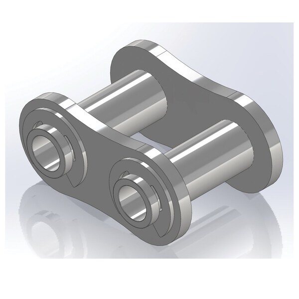 Senqcia 40HPCL Single Strand Hollow Pin Spg Clip Connecting Link, 40HP chain, .5P, .222 Pin S-40HPCL - main