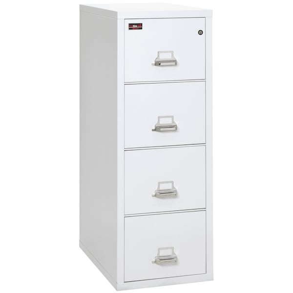 Fireking 4 Drawer, 2 Hr Fire & Impact Rated, Vertical, 32" depth Legal Arctic White 4-2157-2AW - main