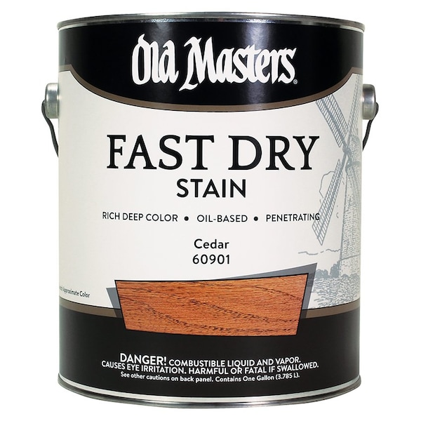 Fast Dry Stain Gal Old Masters Cedar Interior Oil-Based Wood Stain 60901 - main