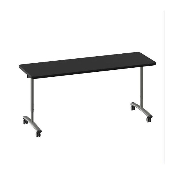Correll Rectangle Premium Sit To Stand TFL Flip Top Table, 72 in W, 28 in to 38 in H, Particleboard Top FTS3072TF-07-14-09 - main