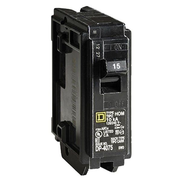 Output HOM115C Single Pole Circuit Breaker - 15A OU3843185 - main