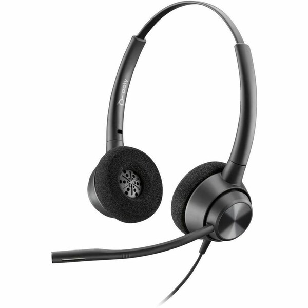 Hp Poly EncorePro 320 with Quick Disconnect Binaural Headset TAA 77T26AA - main