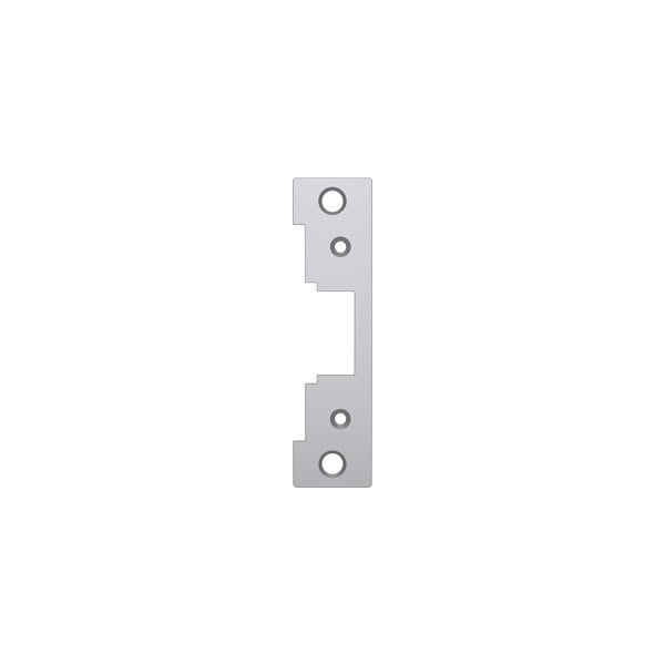 Hanchett Entry Systems Faceplate 4-7/8in x 1-1/4in, Cylindrical Latches, Metal Frame, 7000 Series, Stainless Steel 791-630 - main