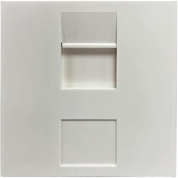 Tripp Lite Eaton Tripp Lite Series 1-Port UK-Style Unloaded Shuttered Module, 50 x 50 mm, White, TAA N042U-WM1-S - main