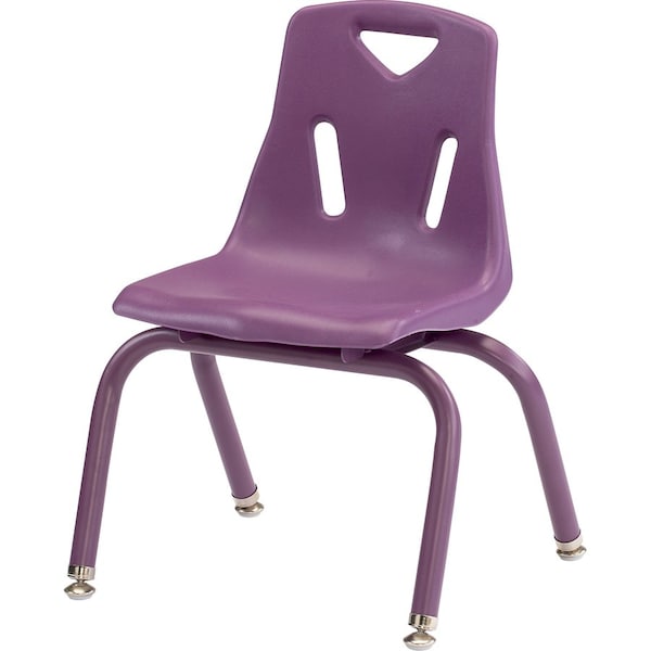 Jonti-Craft Berries Stacking Chairs with Powder-Coated Legs, 10 in. Ht, Set of 6, Purple 8120JC6004 - main
