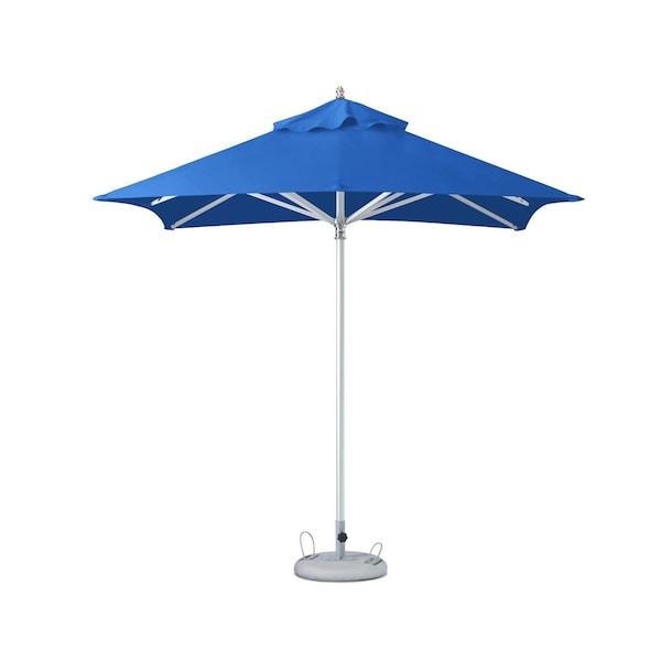 Homeroots 8ft Blue Polyester Square Market Patio Umbrella 491961 - main
