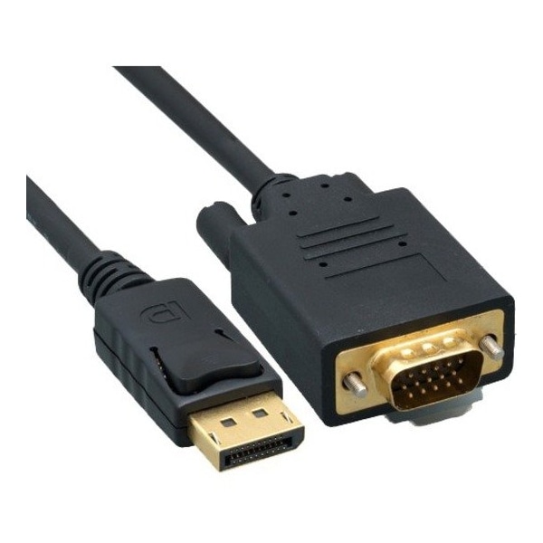 Cable Wholesale DisplayPort to VGA Video cable, DisplayPort Male to VGA Male, 15 foot 10H1-65115 - main