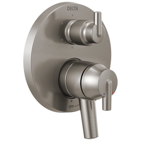 Delta Trinsic Contemporary Two Handle Monitor 17 Series Valve Trim with 6-Setting Integrated Diverter T27959-SS - main